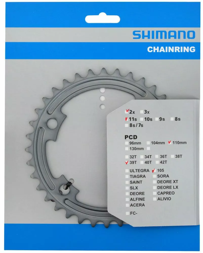 Shimano Plato Para FC-R7000 53/39 Dientes Plato 11 Velocidades | Bike-Discount 4 Shimano Plato Para FC-R7000 53/39 Dientes Plato 11 Velocidades | Bike-Discount - Imagen 2