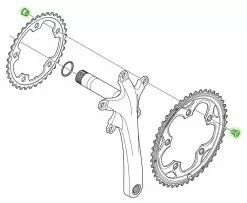 Shimano Pernos De Plato ALFINE/TIAGRA/SORA (5 Piezas) Tornillos Para Platos | Bike-Discount -Shimano Ventas FC CX50 1280x1280