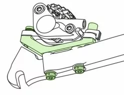 Shimano SM-MA-R160P/D Adaptador Post-Mount A Flat-Mount Para Rotor Trasero De 160mm Disco Adaptadores | Bike-Discount -Shimano Ventas Flatmount 1280x1280