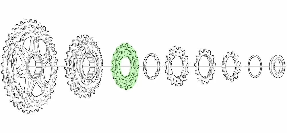 Shimano Piñón De 17 Dientes Para CS-M771-10 BJ/BK Piñón 10 Velocidades | Bike-Discount 4 Shimano Piñón De 17 Dientes Para CS-M771-10 BJ/BK Piñón 10 Velocidades | Bike-Discount - Imagen 2