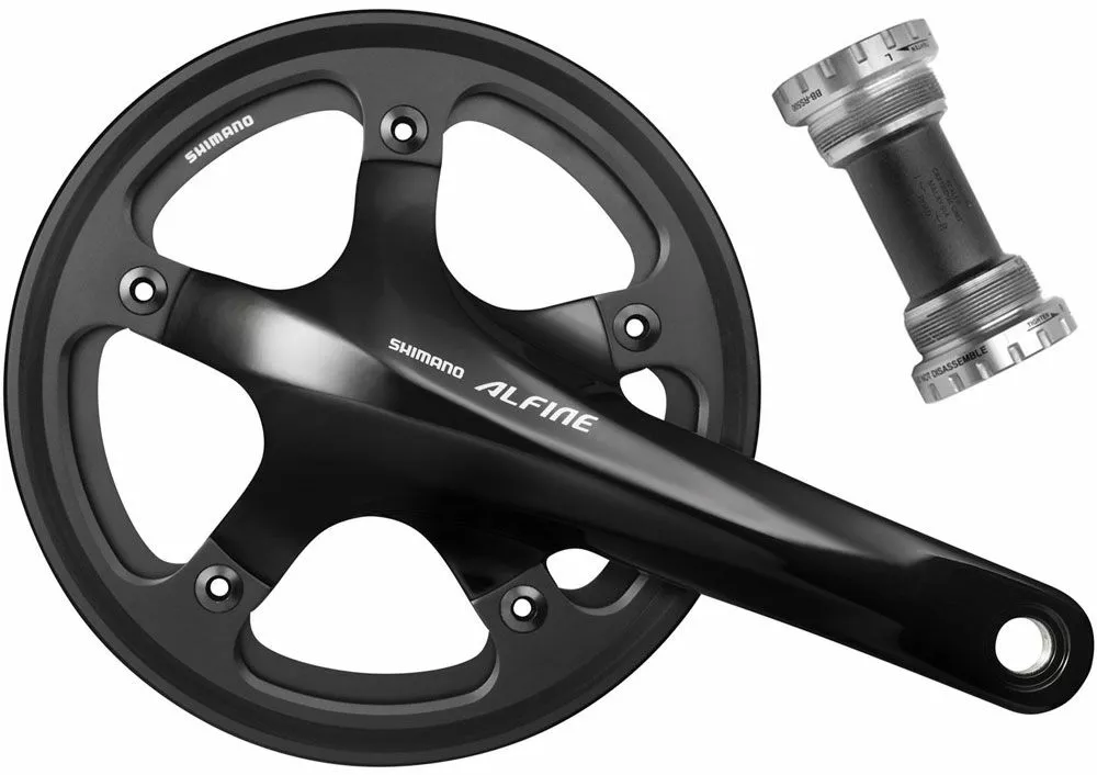 Shimano Manivela ALFINE FC-S501 Con Doble Anillo Protector De Cadena Platos Y Bielas Con Protector De Cadena | Bike-Discount 3 Shimano Manivela ALFINE FC-S501 Con Doble Anillo Protector De Cadena Platos Y Bielas Con Protector De Cadena | Bike-Discount