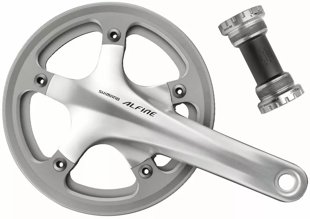 Shimano Manivela ALFINE FC-S501 Con Doble Anillo Protector De Cadena Platos Y Bielas Con Protector De Cadena | Bike-Discount 3 Shimano Manivela ALFINE FC-S501 Con Doble Anillo Protector De Cadena Platos Y Bielas Con Protector De Cadena | Bike-Discount