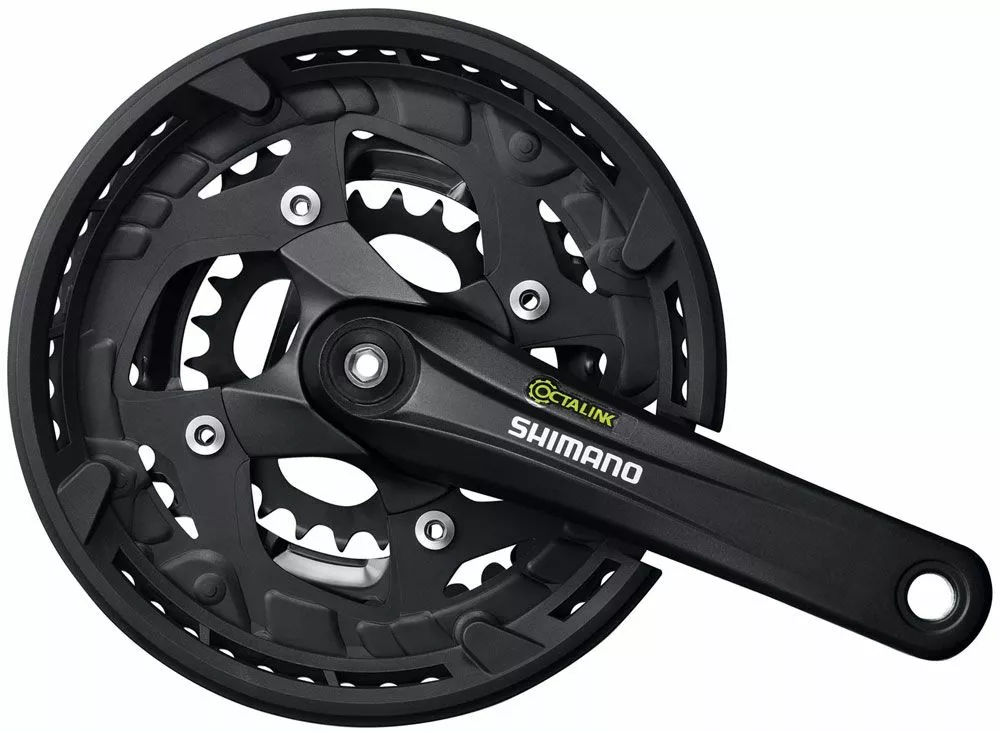 Shimano FC-T4010 Manivela De 3x9 Velocidades 48/36/26 Platos Y Bielas Con Protector De Cadena | Bike-Discount 3 Shimano FC-T4010 Manivela De 3x9 Velocidades 48/36/26 Platos Y Bielas Con Protector De Cadena | Bike-Discount