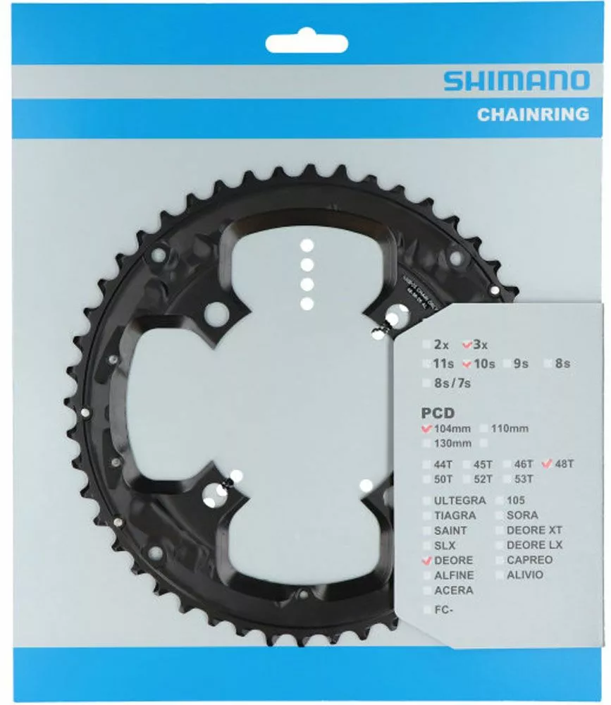 Shimano FC-T6010 Plato 48T Para Protector De Cadena 10 Velocidades | Bike-Discount 4 Shimano FC-T6010 Plato 48T Para Protector De Cadena 10 Velocidades | Bike-Discount - Imagen 2