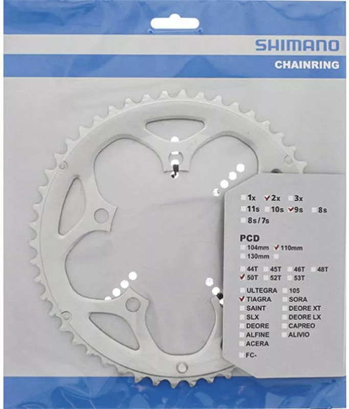 Shimano Plato TIAGRA De 9 Velocidades Para FC-4550 50 Dientes Plato 9 Velocidades | Bike-Discount 3 Shimano Plato TIAGRA De 9 Velocidades Para FC-4550 50 Dientes Plato 9 Velocidades | Bike-Discount