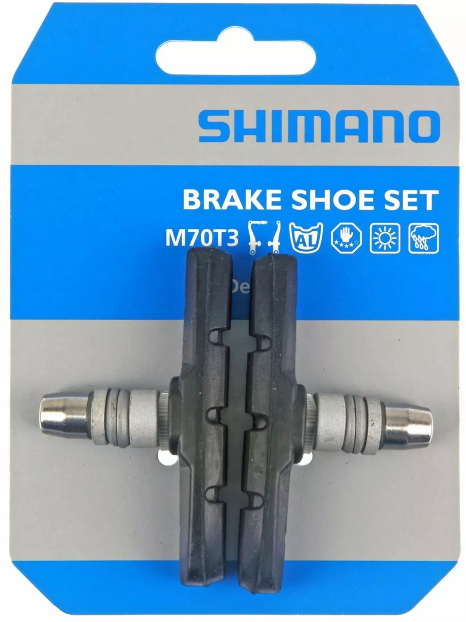 Shimano M70T3 V-Brake Zapatas De Freno V-Brakes - Pastillas De Freno | Bike-Discount 4 Shimano M70T3 V-Brake Zapatas De Freno V-Brakes - Pastillas De Freno | Bike-Discount - Imagen 2