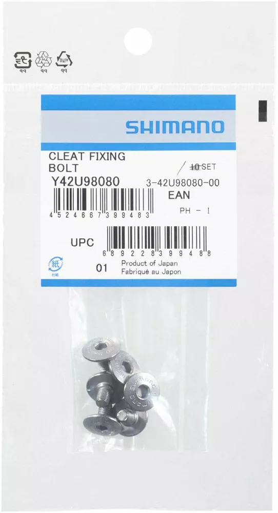 Shimano Tornillos De La Placa De La Zapata M5 X 8mm Para SM-SH10/11/12 Cleats | Bike-Discount 4 Shimano Tornillos De La Placa De La Zapata M5 X 8mm Para SM-SH10/11/12 Cleats | Bike-Discount - Imagen 2