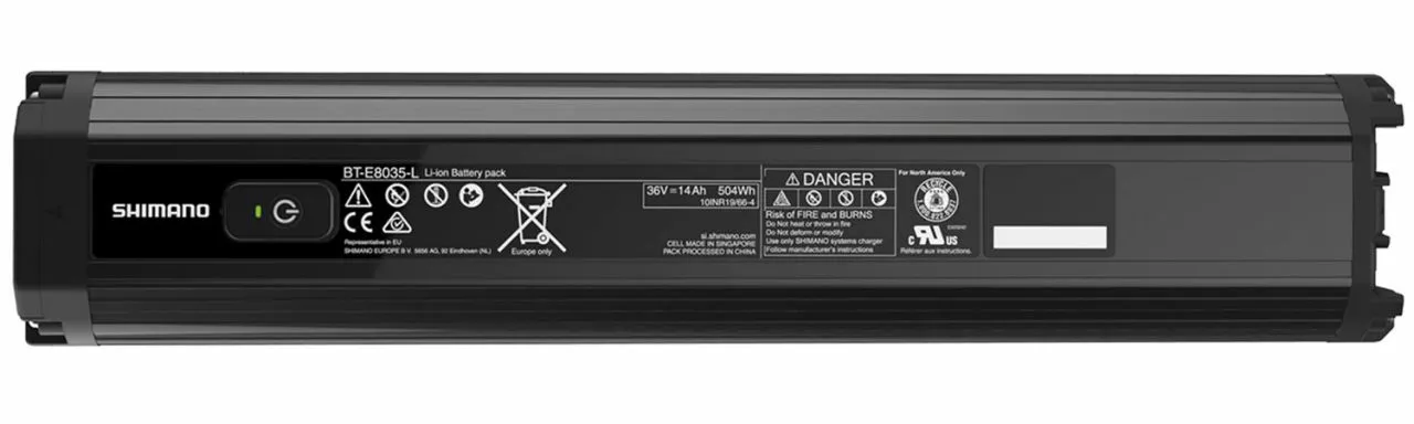 Shimano STEPS BT-E8035-L Batería De 504Wh Integrada Shimano System | Bike-Discount 4 Shimano STEPS BT-E8035-L Batería De 504Wh Integrada Shimano System | Bike-Discount - Imagen 2