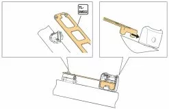 Shimano TL-BME02 Plantilla Para El Portapilas STEPS BM-E8010/E8016 Shimano System | Bike-Discount -Shimano Ventas Shimano TL BME02 YEZY00014 d 1280x1280