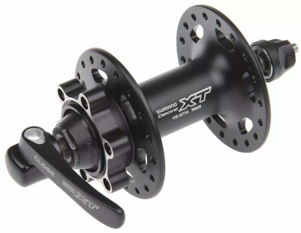 Shimano Buje Delantero XT HB-M756 De 6 Orificios Carretes Rueda Delantera | Bike-Discount 3 Shimano Buje Delantero XT HB-M756 De 6 Orificios Carretes Rueda Delantera | Bike-Discount