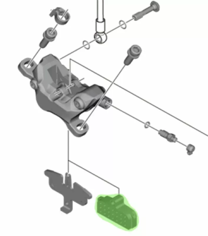 Shimano Distanciador De Purga Para Pinza De Freno XTR/XT/SLX/SAINT/ZEE Accesorios | Bike-Discount 4 Shimano Distanciador De Purga Para Pinza De Freno XTR/XT/SLX/SAINT/ZEE Accesorios | Bike-Discount - Imagen 2