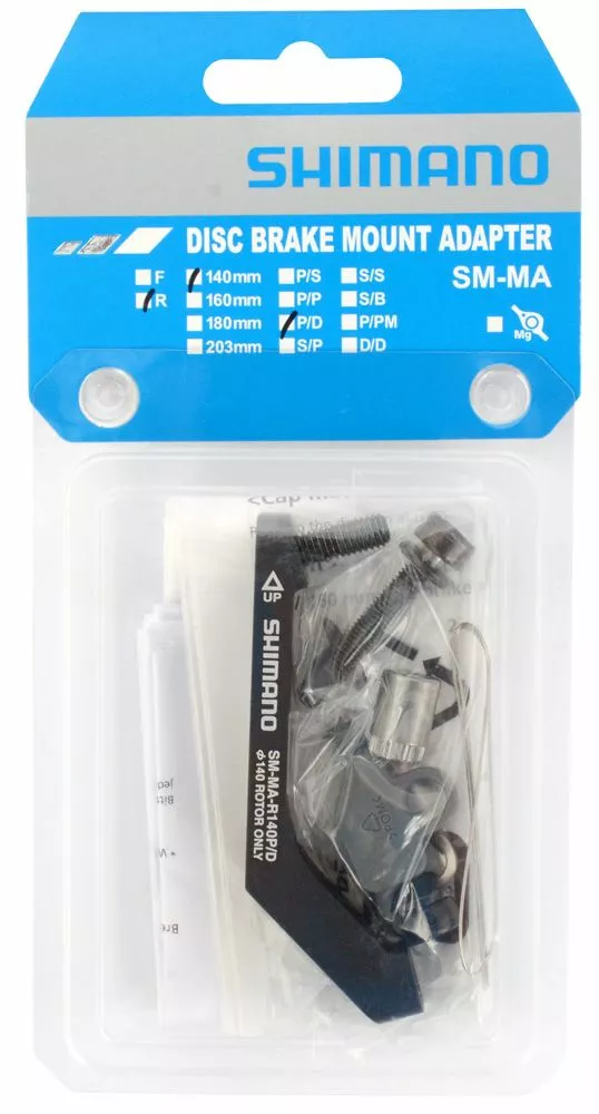 Shimano SM-MA-R140P/D Adaptador Postmount A Flatmount Para Rotor Trasero De 140mm Disco Adaptadores | Bike-Discount 4 Shimano SM-MA-R140P/D Adaptador Postmount A Flatmount Para Rotor Trasero De 140mm Disco Adaptadores | Bike-Discount - Imagen 2