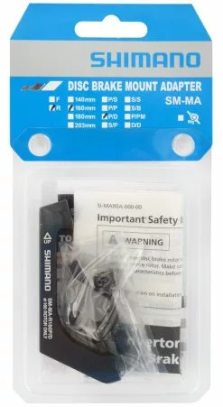 Shimano SM-MA-R160P/D Adaptador Post-Mount A Flat-Mount Para Rotor Trasero De 160mm Disco Adaptadores | Bike-Discount -Shimano Ventas Shimano Adapter Postmount HR auf Flat Mount 160mm SM MA R160PDH ISMMAR160PDH b 1280x1280
