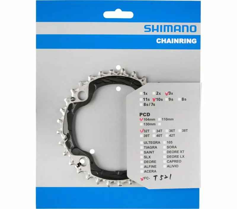 Shimano Plato Para FC-T521 44/32/24 Dientes 10 Velocidades | Bike-Discount 4 Shimano Plato Para FC-T521 44/32/24 Dientes 10 Velocidades | Bike-Discount - Imagen 2