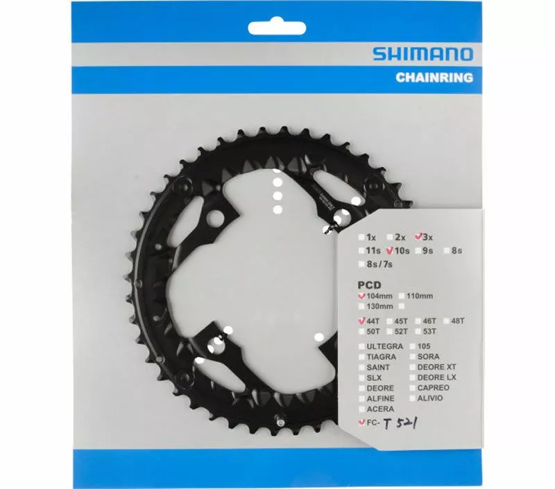 Shimano Plato Para FC-T521 44/32/24 Dientes 10 Velocidades | Bike-Discount 5 Shimano Plato Para FC-T521 44/32/24 Dientes 10 Velocidades | Bike-Discount - Imagen 3