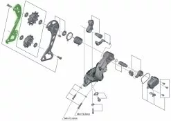 Shimano Placa Guía De La Cadena Interior Para RD-M8000 Pieza De Repuesto | Bike-Discount -Shimano Ventas Shimano Kettenleitblech Innen fur RD M8000 1280x1280