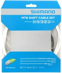 Shimano OT-SP41 OPTISLICK Juego De Cables De Cambio Para MTB Kits Cables Para Cambio | Bike-Discount -Shimano Ventas Shimano MTB Schaltzugset Optislick OT SP41 weiss c 1280x1280
