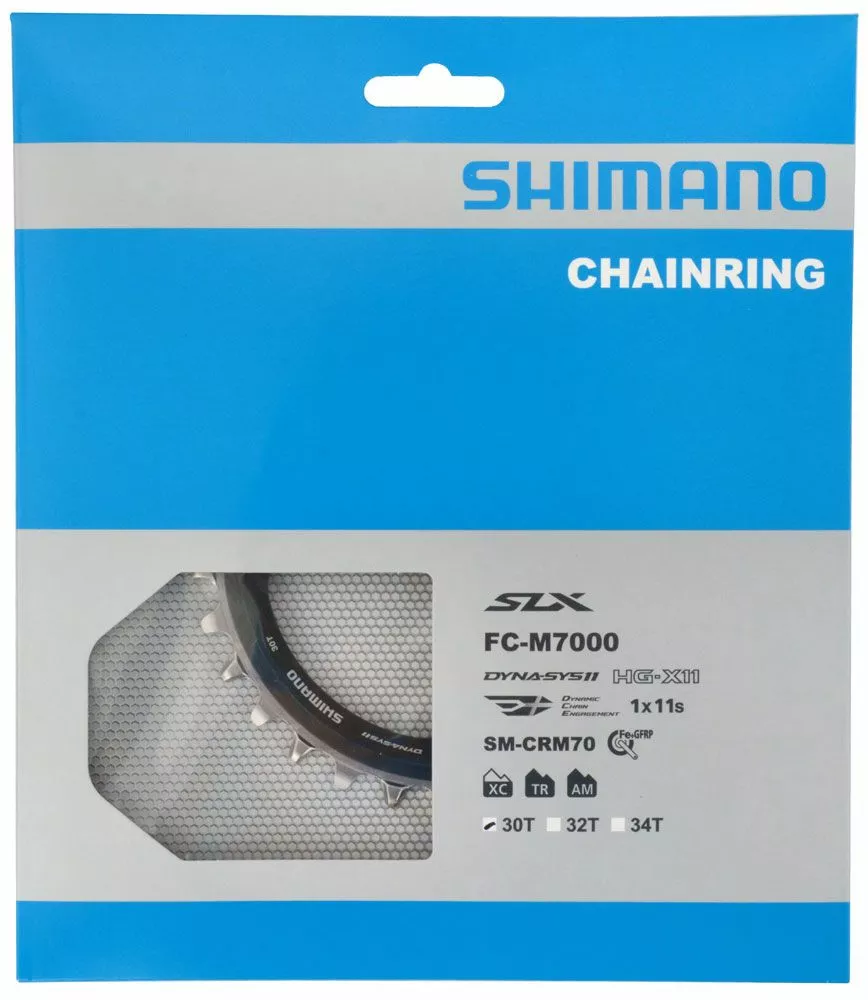 Shimano Plato SLX SM-CRM70 De 11 Velocidades Para FC-M7000 30 Dientes 11 Velocidades | Bike-Discount 6 Shimano Plato SLX SM-CRM70 De 11 Velocidades Para FC-M7000 30 Dientes 11 Velocidades | Bike-Discount - Imagen 4