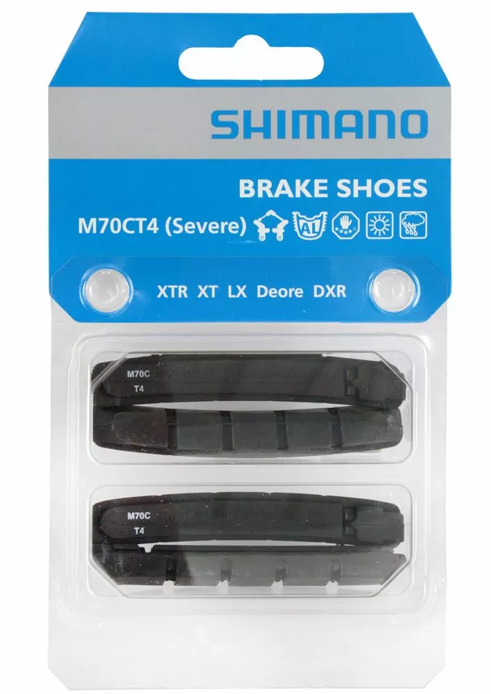 Shimano Pastillas De Freno V-Brake M70CT4 Para XTR/XT/LX/DEORE (uso Extremo) V-Brakes - Pastillas De Freno | Bike-Discount 4 Shimano Pastillas De Freno V-Brake M70CT4 Para XTR/XT/LX/DEORE (uso Extremo) V-Brakes - Pastillas De Freno | Bike-Discount - Imagen 2