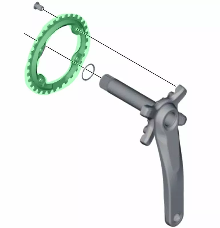 Shimano Plato XT SM-CRM81 De 11 Velocidades Para FC-M8000 34 Dientes 11 Velocidades | Bike-Discount 5 Shimano Plato XT SM-CRM81 De 11 Velocidades Para FC-M8000 34 Dientes 11 Velocidades | Bike-Discount - Imagen 3