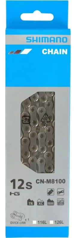 Shimano Cadena XT CN-M8100 De 12 Velocidades Con Quick-Link Cadena 12 Velocidades | Bike-Discount 13 Shimano Cadena XT CN-M8100 De 12 Velocidades Con Quick-Link Cadena 12 Velocidades | Bike-Discount -Shimano Ventas Shimano XT CN M8100 12 fach Kette mit Quick Link 20072595 1280x1280