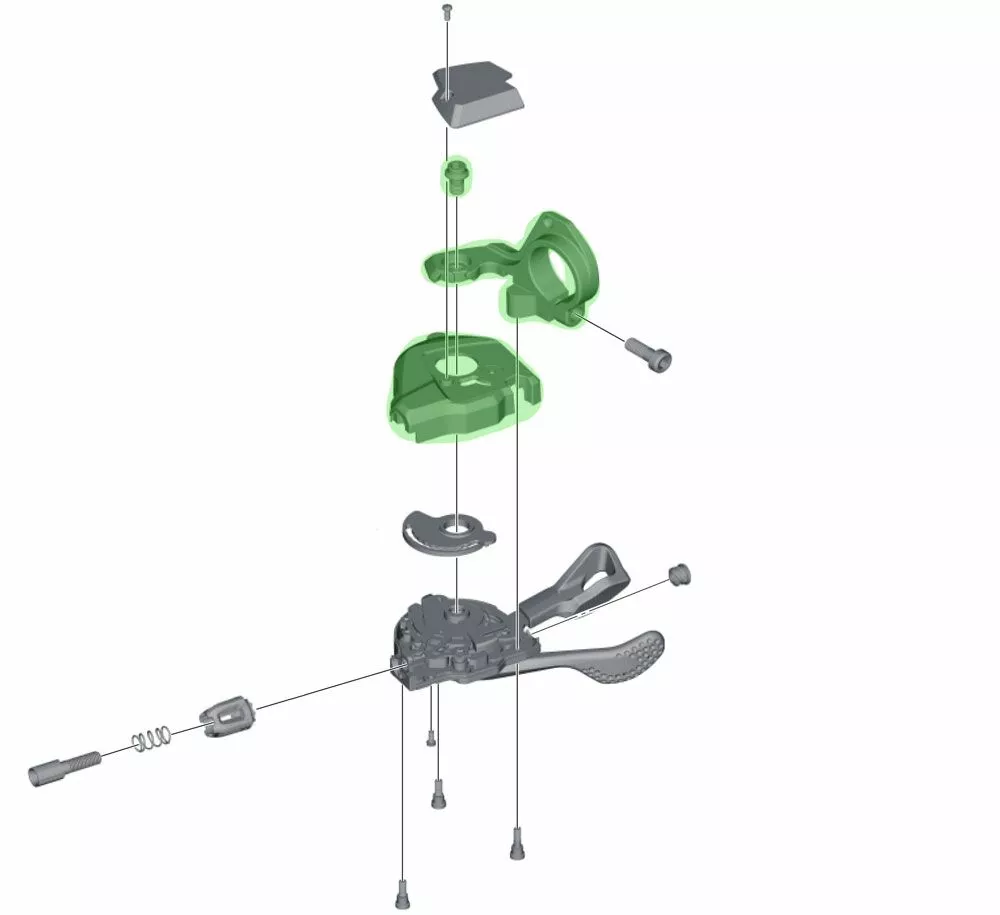 Shimano Carcasa Base Para SL-M8000 Sin Indicador De Marcha A La Derecha Refacciones | Bike-Discount 4 Shimano Carcasa Base Para SL-M8000 Sin Indicador De Marcha A La Derecha Refacciones | Bike-Discount - Imagen 2