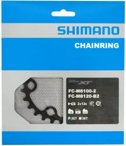 Shimano Plato XT/SLX FC-M8100/M7100 2x12 Velocidades 12 Velocidades | Bike-Discount 10 Shimano Plato XT/SLX FC-M8100/M7100 2x12 Velocidades 12 Velocidades | Bike-Discount -Shimano Ventas Shimano XT SLX FC M8100 M7100 2x12 fach Kettenblatt 26T Y0J826000 b 1280x1280