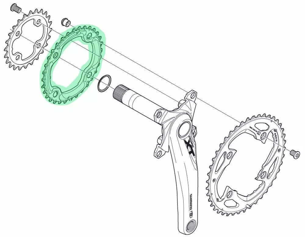 Shimano Plato XT Para FC-M770-10/M780 32T (AE) 10 Velocidades | Bike-Discount 4 Shimano Plato XT Para FC-M770-10/M780 32T (AE) 10 Velocidades | Bike-Discount - Imagen 2