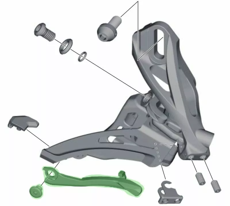 Shimano Recogedor De Cadena Para FD-M9025 / M8020 / M8025 Accesorios | Bike-Discount 4 Shimano Recogedor De Cadena Para FD-M9025 / M8020 / M8025 Accesorios | Bike-Discount - Imagen 2