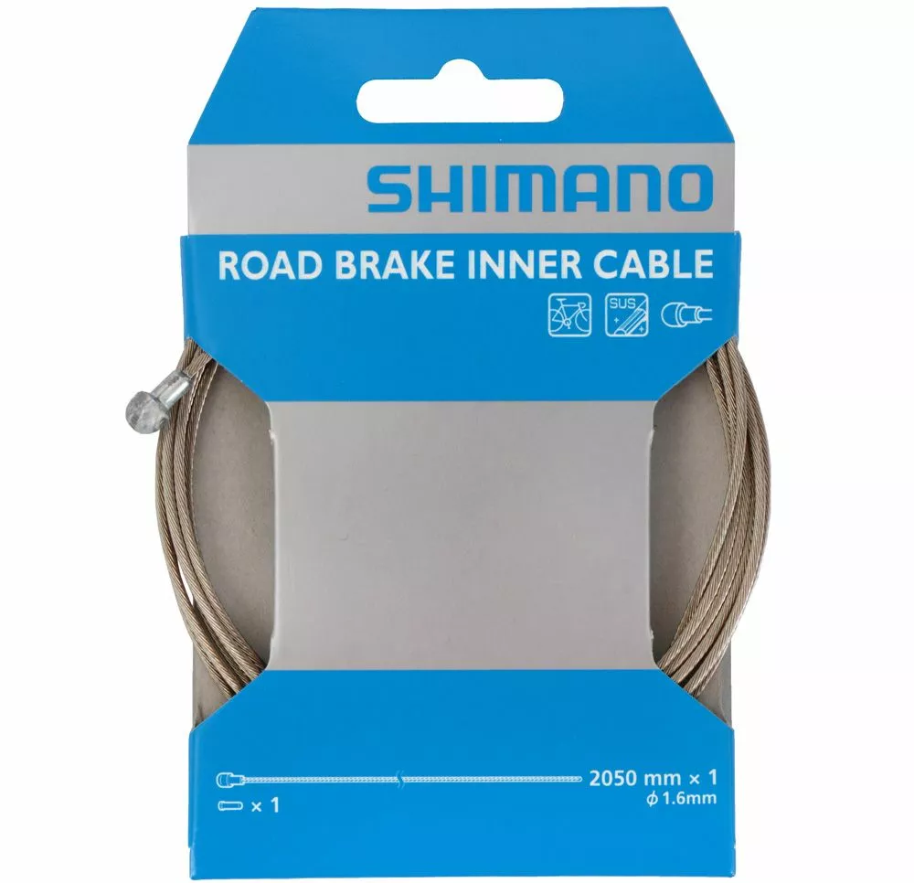 Shimano Cable De Freno De Acero Inoxidable SUS Para Bicicletas De Carretera 1,6mm X 2050mm Cables De Freno | Bike-Discount 3 Shimano Cable De Freno De Acero Inoxidable SUS Para Bicicletas De Carretera 1,6mm X 2050mm Cables De Freno | Bike-Discount