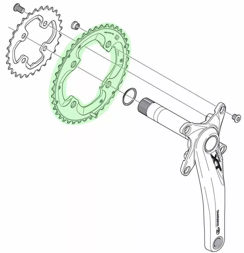 Shimano Plato XT Para FC-M785 38 Dientes (AK) 10 Velocidades | Bike-Discount 4 Shimano Plato XT Para FC-M785 38 Dientes (AK) 10 Velocidades | Bike-Discount - Imagen 2