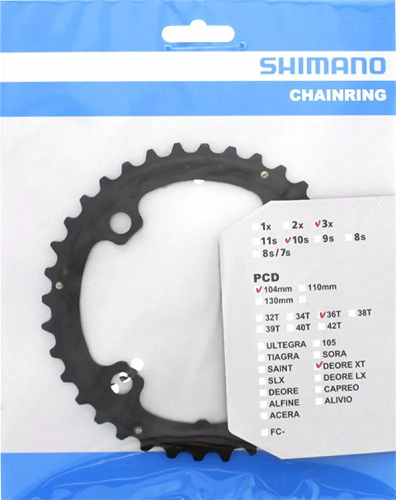 Shimano Plato XT Para FC-T780/T781/FC-M670 36T (AL) 10 Velocidades | Bike-Discount 5 Shimano Plato XT Para FC-T780/T781/FC-M670 36T (AL) 10 Velocidades | Bike-Discount - Imagen 3