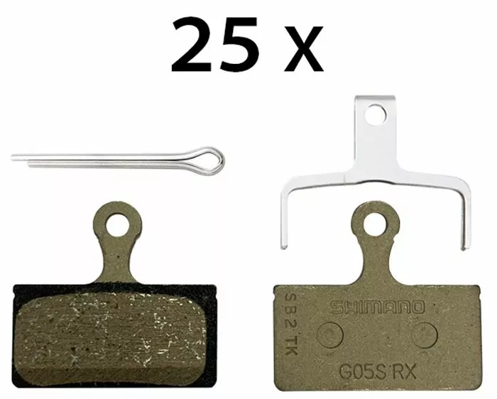 Shimano G05S-RX Almohadillas De Disco De Resina (paquete De Taller De 25 Piezas) Pastillas De Freno | Bike-Discount 3 Shimano G05S-RX Almohadillas De Disco De Resina (paquete De Taller De 25 Piezas) Pastillas De Freno | Bike-Discount